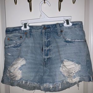 Abercombie High Waisted Denim Shorts - Size M